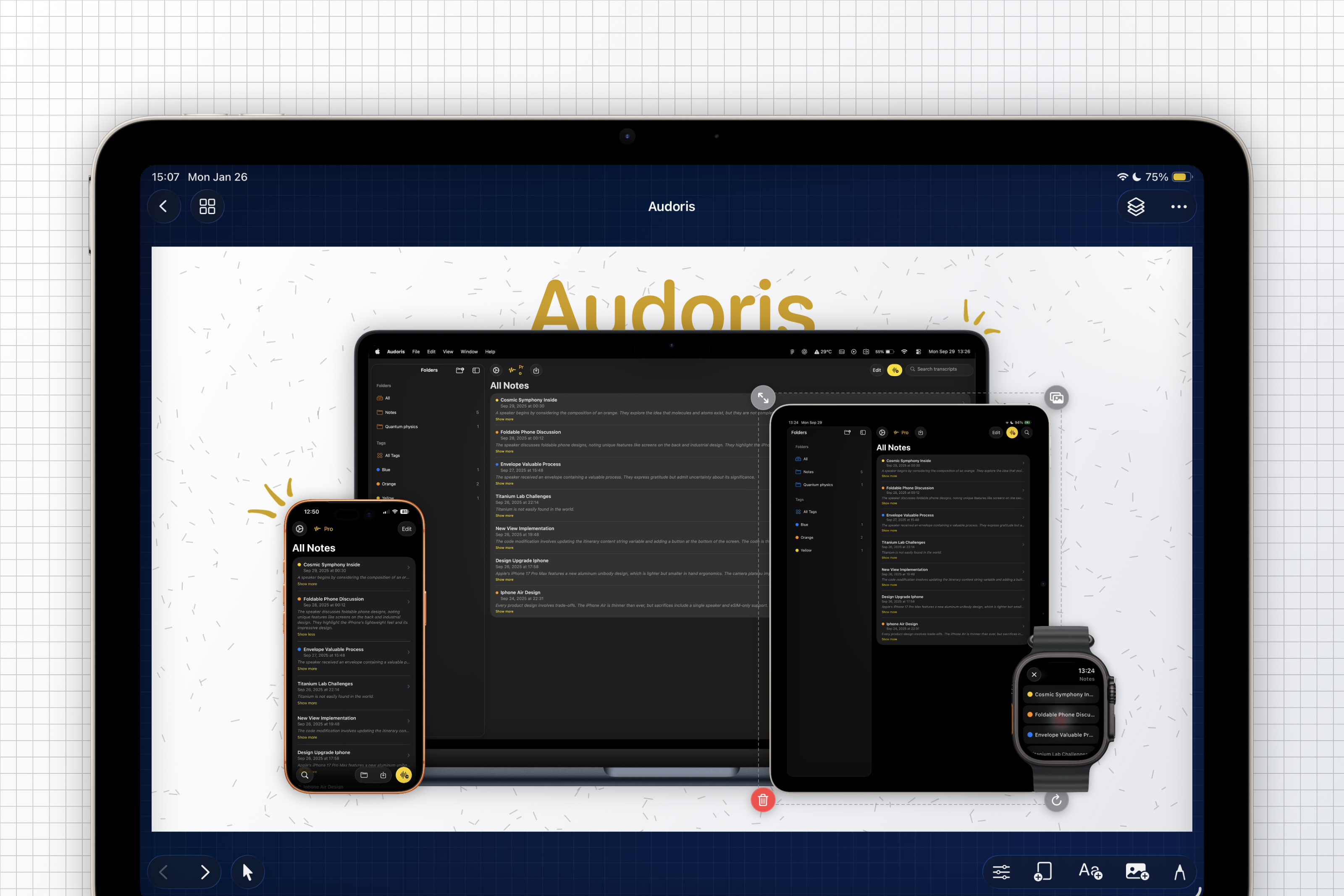 Device frames preview
