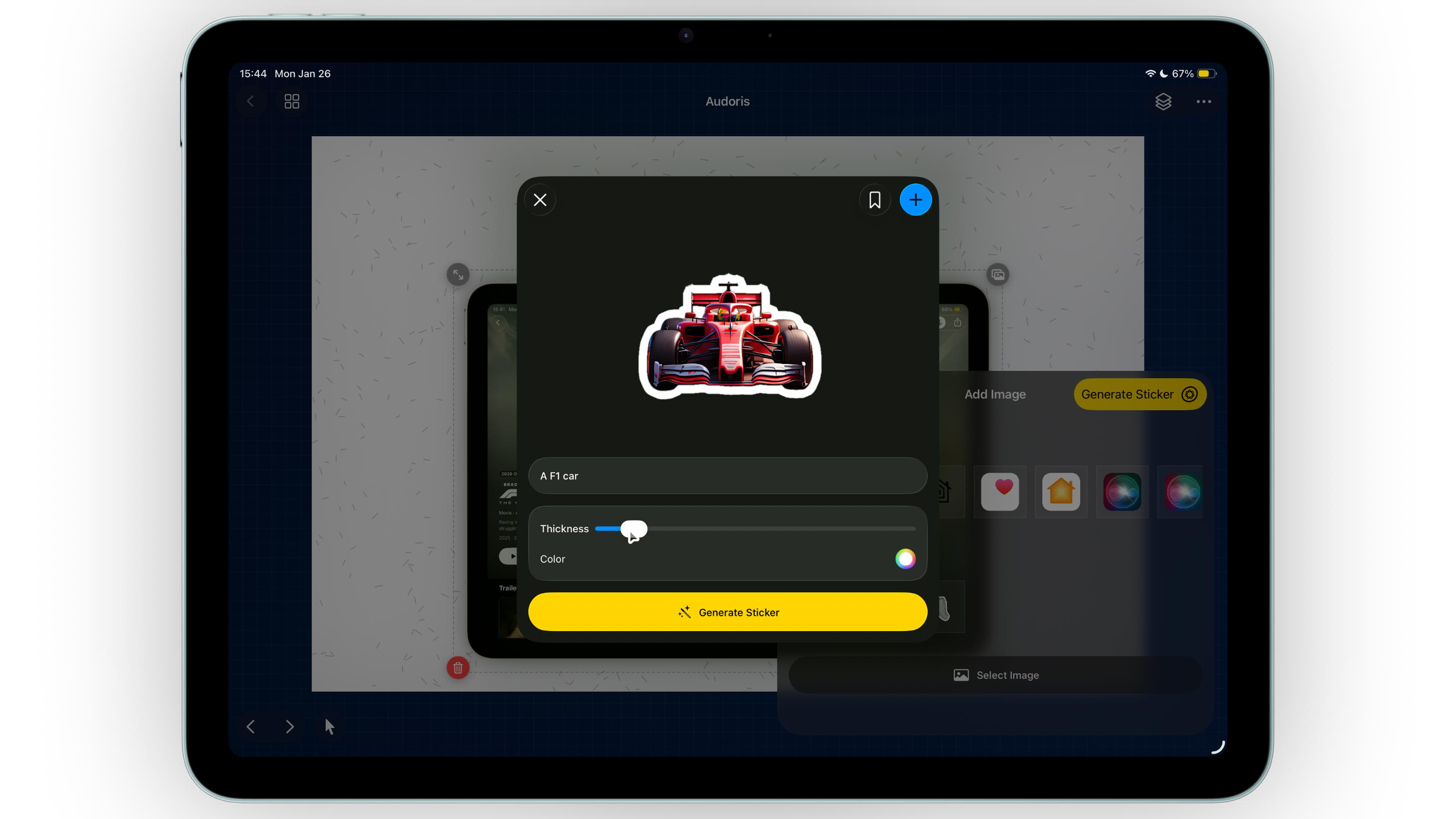 App Store screenshot sticker tools